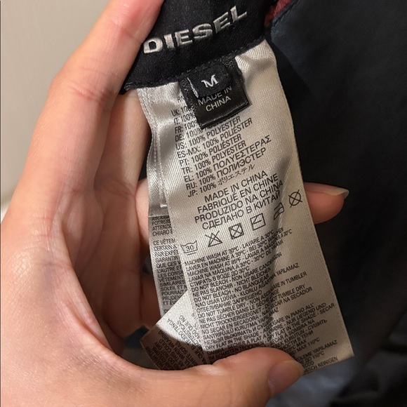 Black Bomber Jacket with Embroidered Design - Picture 8 of 8